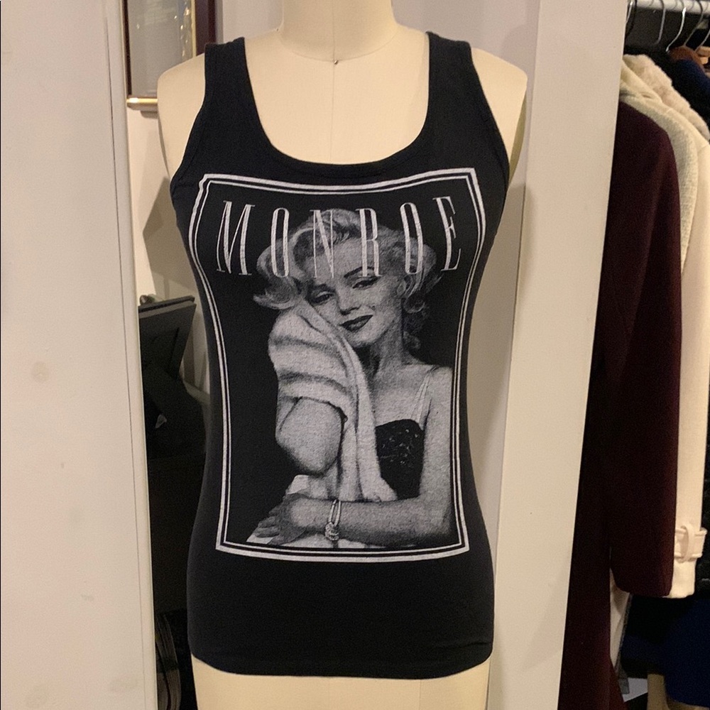 Marilyn Monroe Fitted Graphic Tank Top